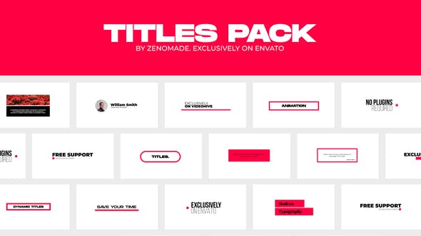 Titles Pack for Premiere Pro - Videohive Download 37189605
