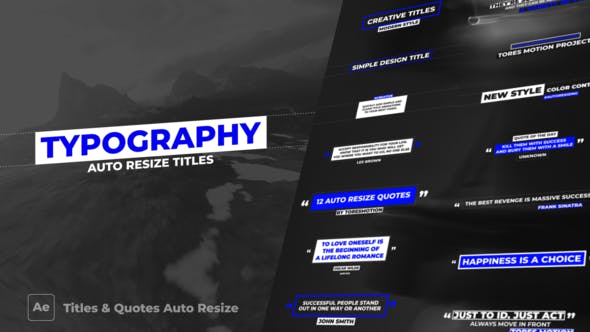 Titles & Quotes Auto Resize \ After Effects - Videohive Download 29624588