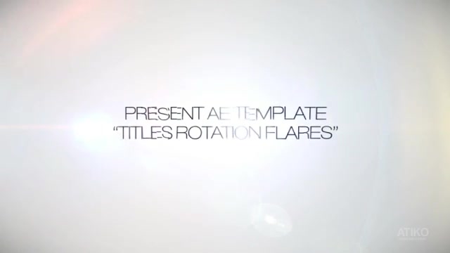 Titles Rotation Flare - Download Videohive 266634