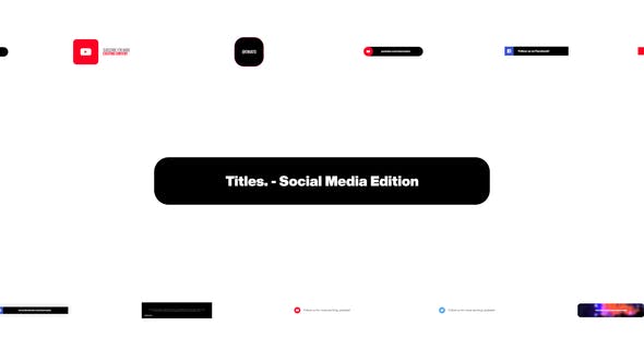 Titles Social Media Edition - Download Videohive 39409613