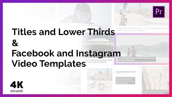 Titles & Social Media Templates - 22596916 Download Videohive