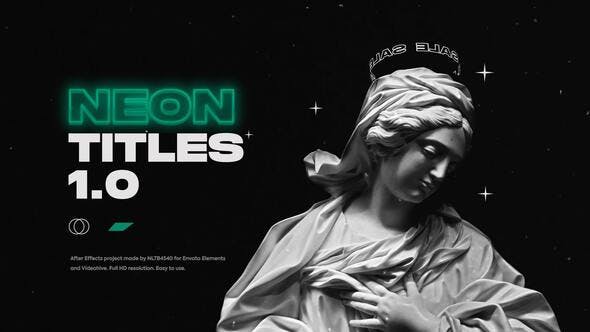Titles | Text Animation | Neon - 38456589 Download Videohive