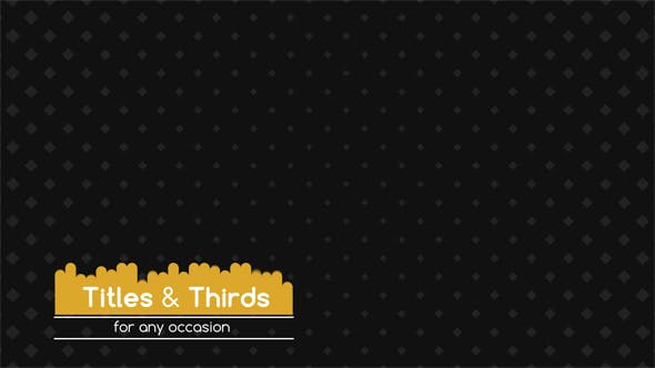 Titles & Thirds - 14683656 Videohive Download