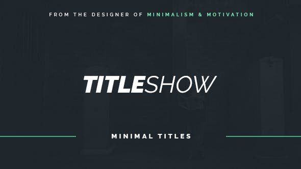 Titleshow - 14410786 Videohive Download