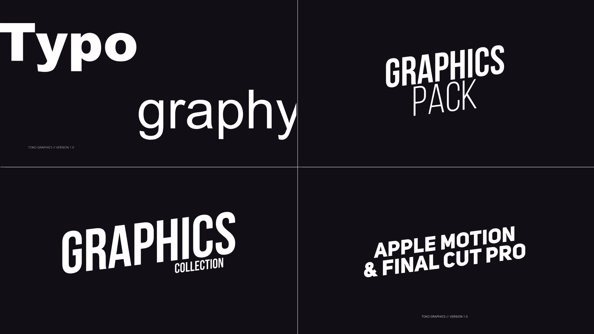 Toko Graphics Pack Final Cut Pro X & Apple Motion Videohive 26669402 Apple Motion Image 9