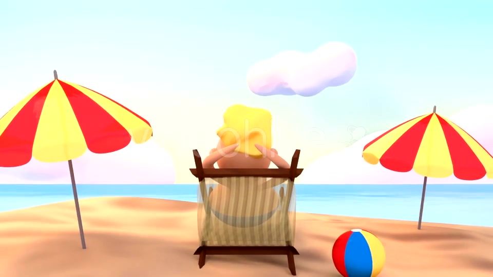 Toon Happy Summer Beach Vacation - Download Videohive 16326617