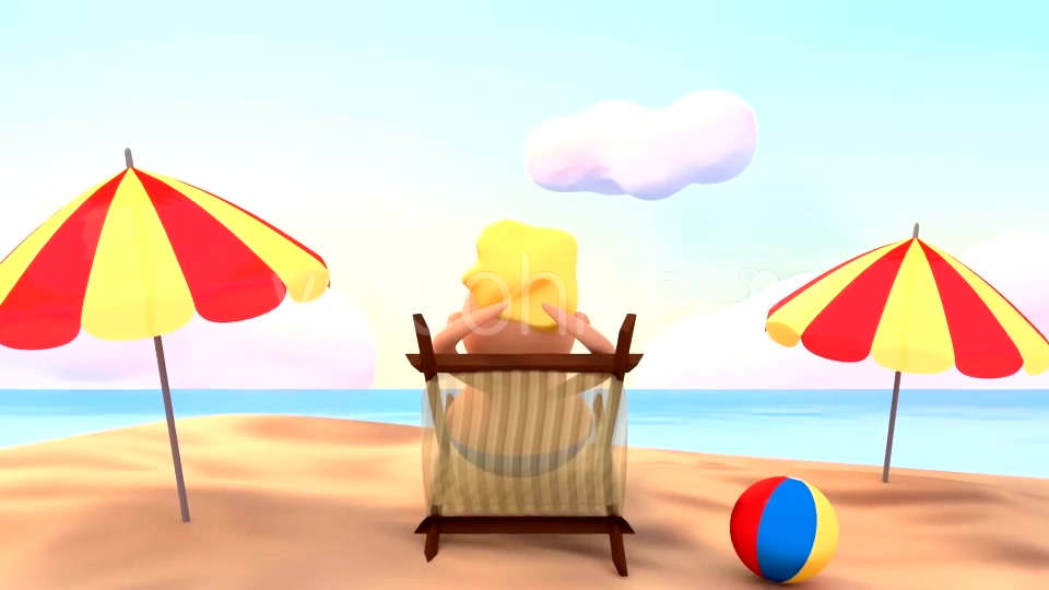 Toon Happy Summer Beach Vacation - Download Videohive 16326617