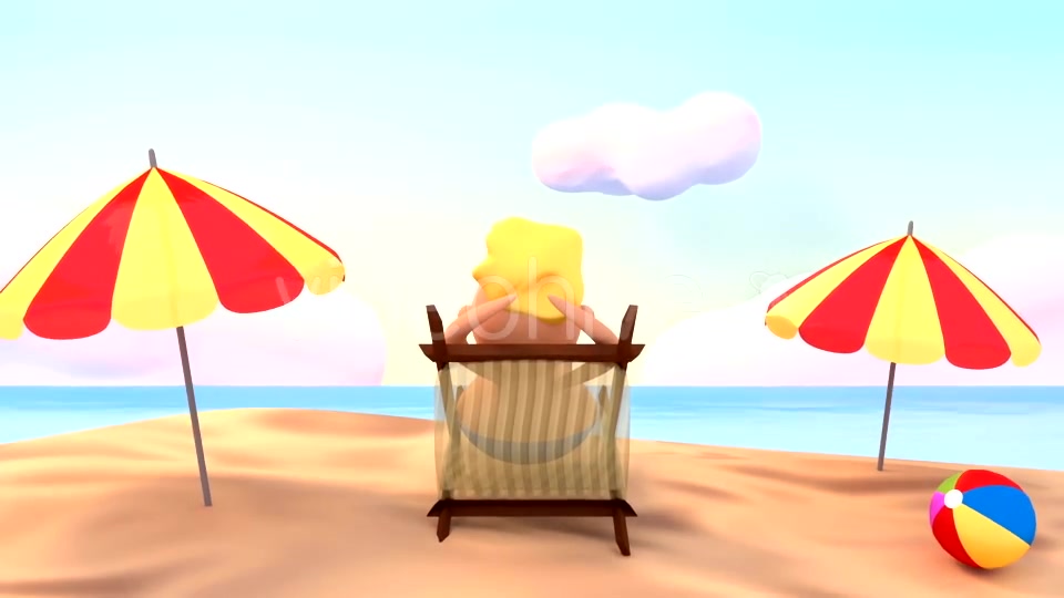 Toon Happy Summer Beach Vacation - Download Videohive 16326617