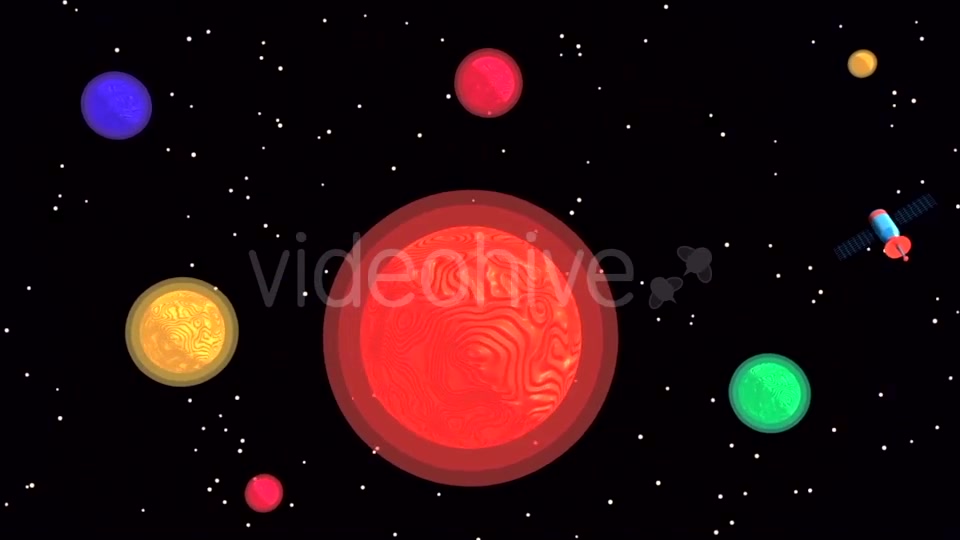 Toon Planets And Satellite - Download Videohive 16568501