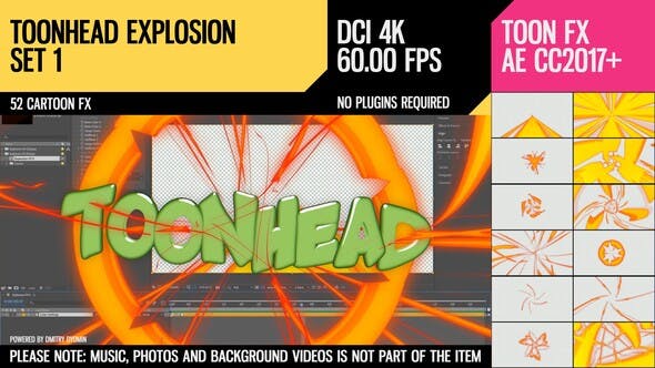 Toonhead (Explosion FX Set 1) - Download 26141570 Videohive