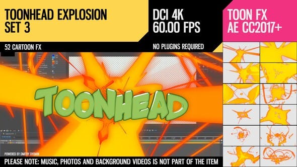 Toonhead (Explosion FX Set 3) - Videohive Download 26209890