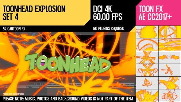 Toonhead (Explosion FX Set 4) - Download 26223753 Videohive