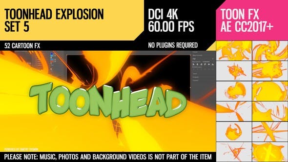 Toonhead (Explosion FX Set 5) - Download Videohive 26237185