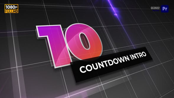 Top 10 Countdown Titles | MOGRT for Premiere Pro - Download Videohive 39367102