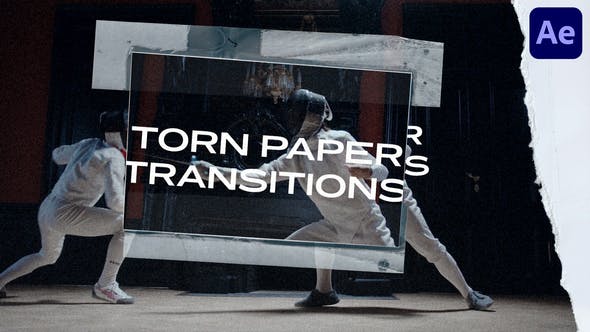 Torn Paper Transitions for AE - 36332705 Download Videohive
