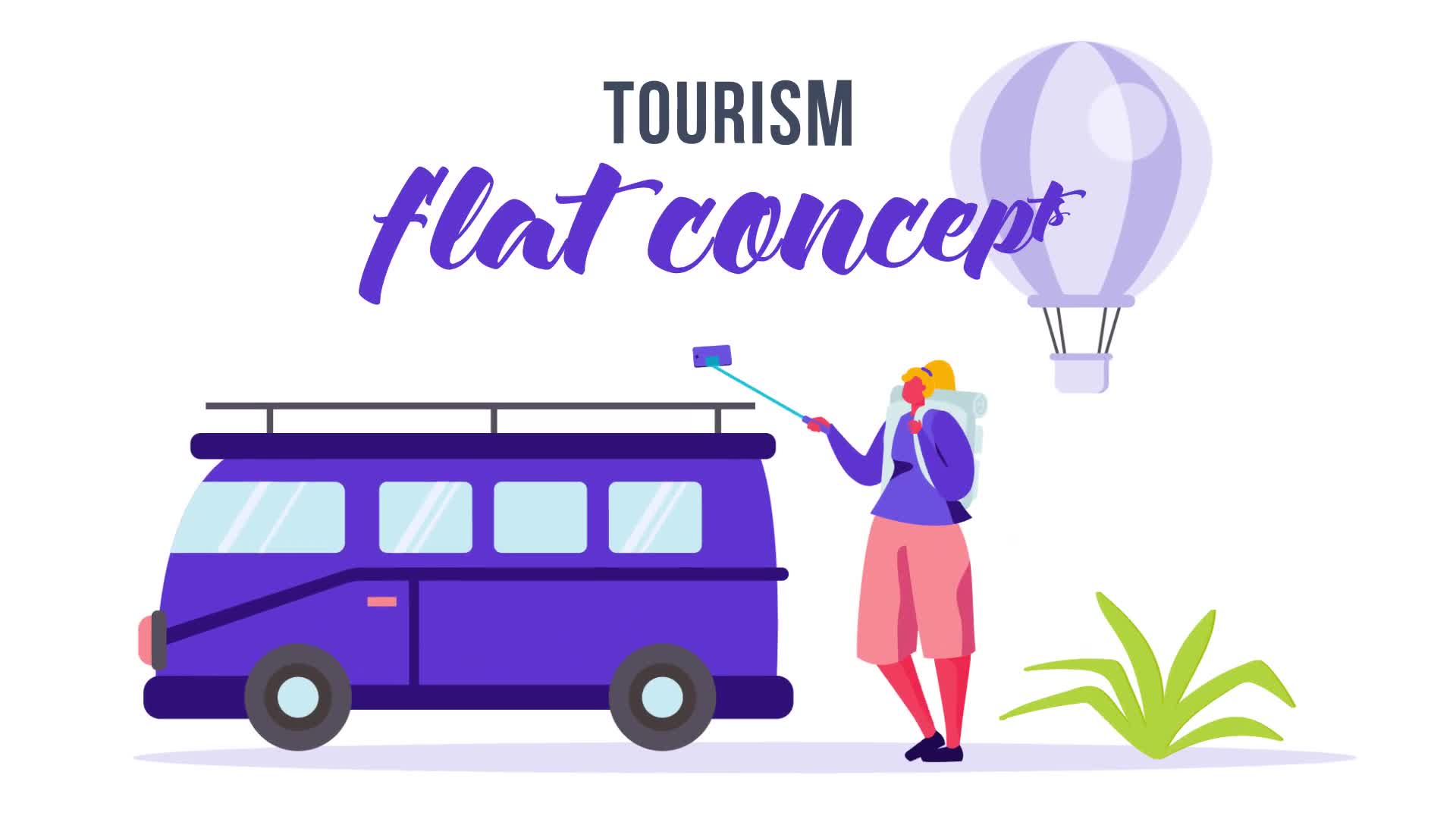 Tourism Flat Concept Videohive 33544819 After Effects Image 1