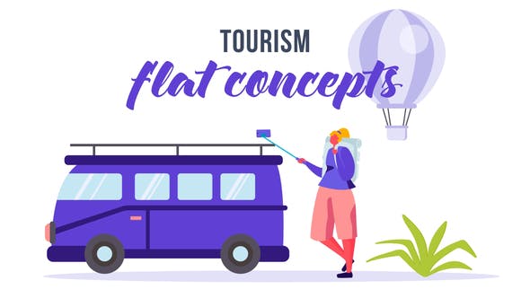 Tourism Flat Concept - 33544819 Download Videohive