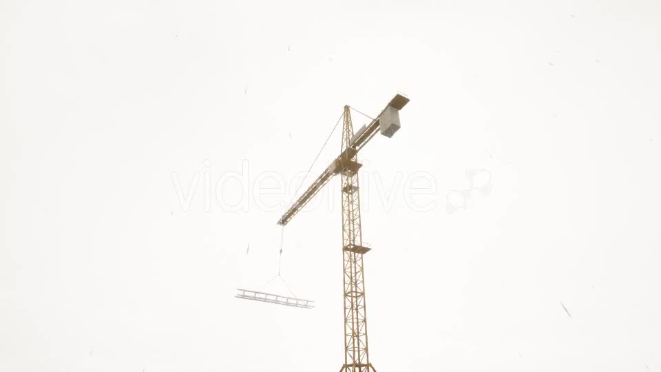 Tower Crane Rainy Day - Download Videohive 20502288