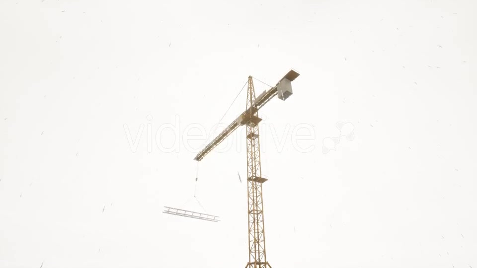 Tower Crane Rainy Day - Download Videohive 20502288