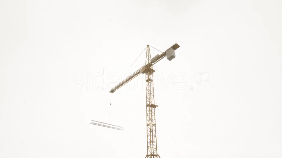 Tower Crane Rainy Day - Download Videohive 20502288