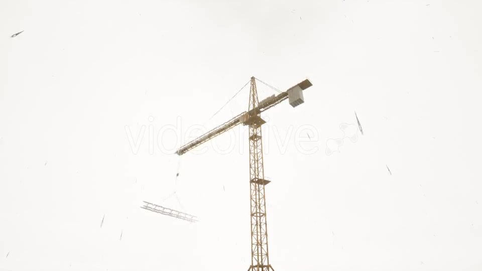 Tower Crane Rainy Day - Download Videohive 20502288