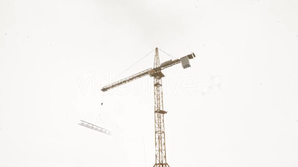 Tower Crane Rainy Day - Download Videohive 20502288