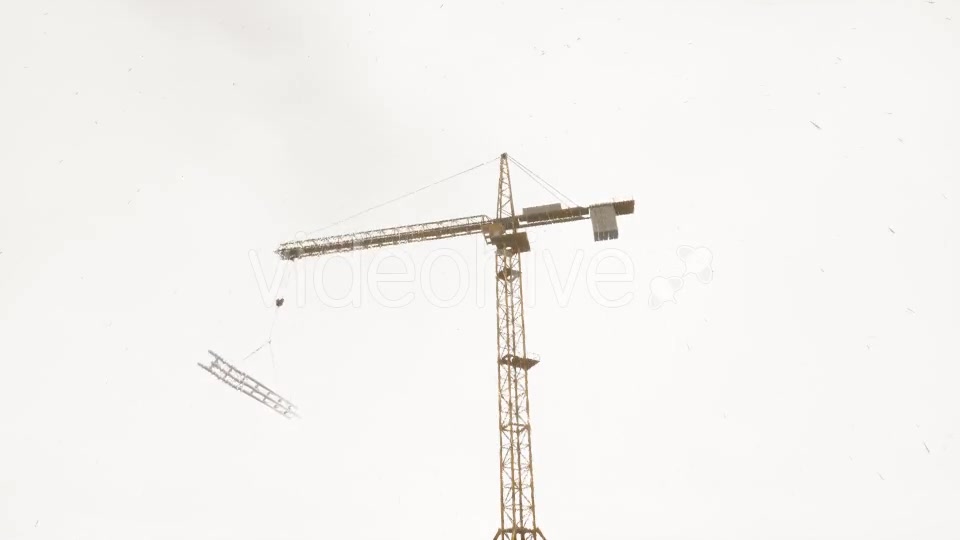 Tower Crane Rainy Day - Download Videohive 20502288
