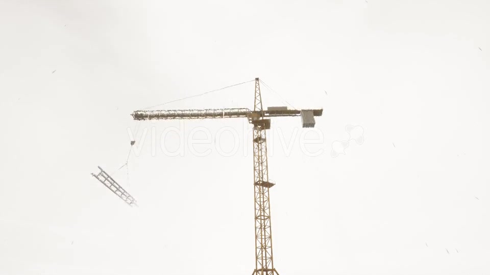 Tower Crane Rainy Day - Download Videohive 20502288