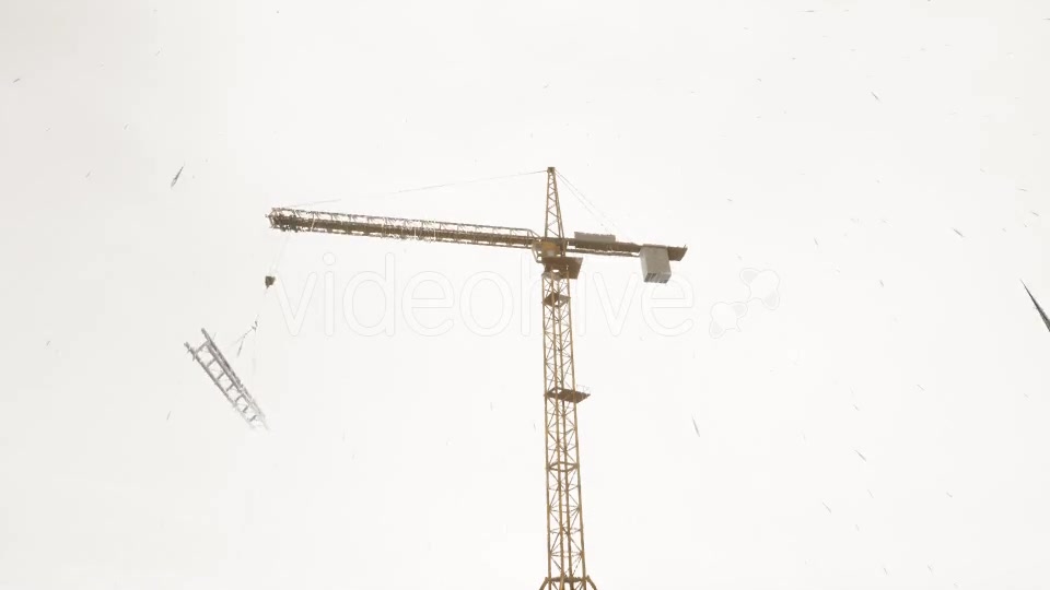 Tower Crane Rainy Day - Download Videohive 20502288