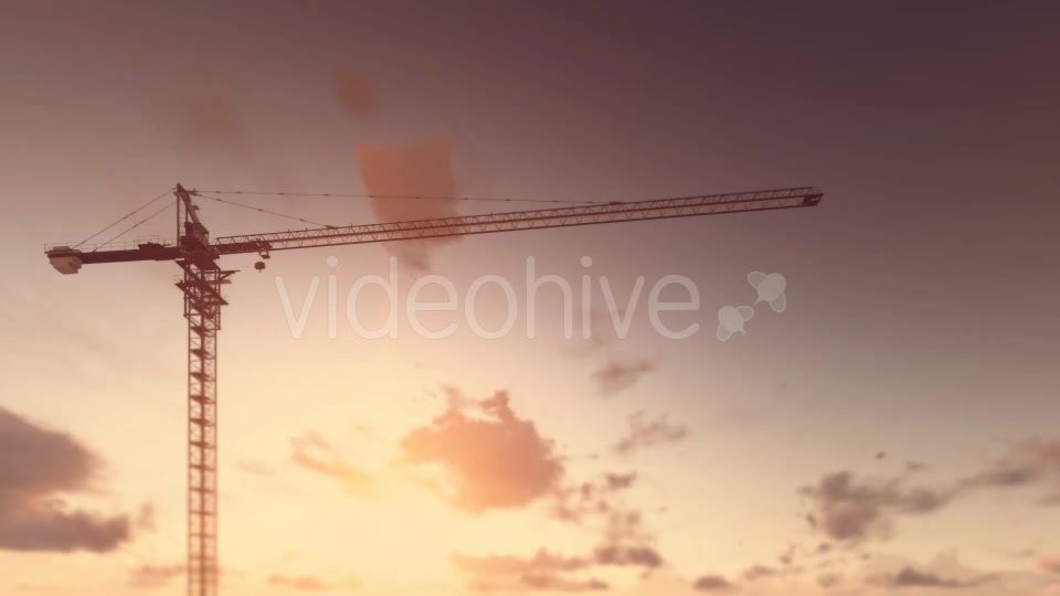 Tower Crane Sunset - Download Videohive 16448726