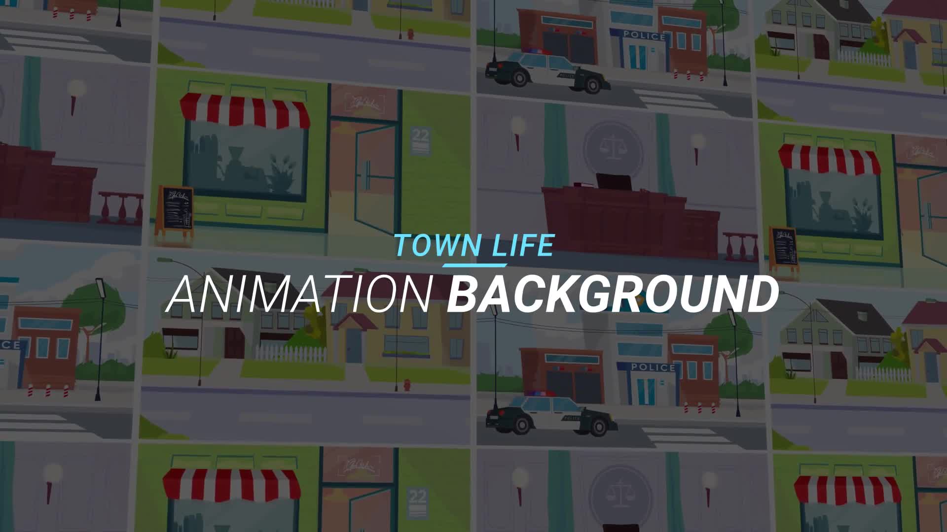 Town life Animation background Videohive 34060988 After Effects Image 1