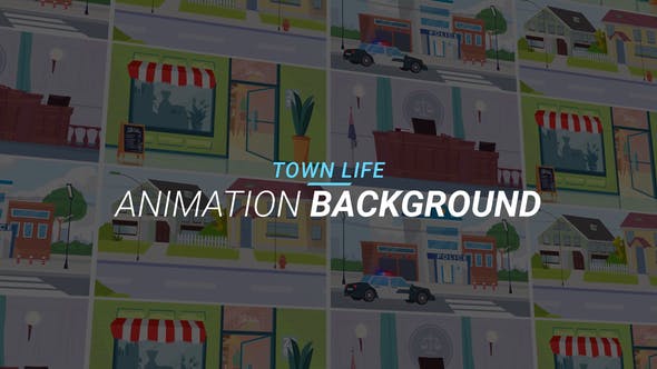 Town life Animation background - Download 34060988 Videohive