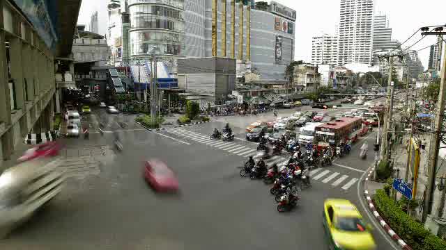 Traffic Jam In Busy Bangkok City Timelapse  Videohive 3097481 Stock Footage Image 10