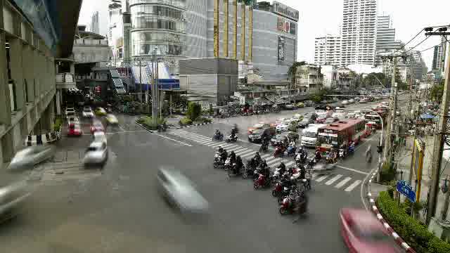 Traffic Jam In Busy Bangkok City Timelapse  Videohive 3097481 Stock Footage Image 11