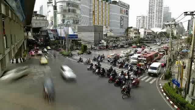 Traffic Jam In Busy Bangkok City Timelapse  Videohive 3097481 Stock Footage Image 12
