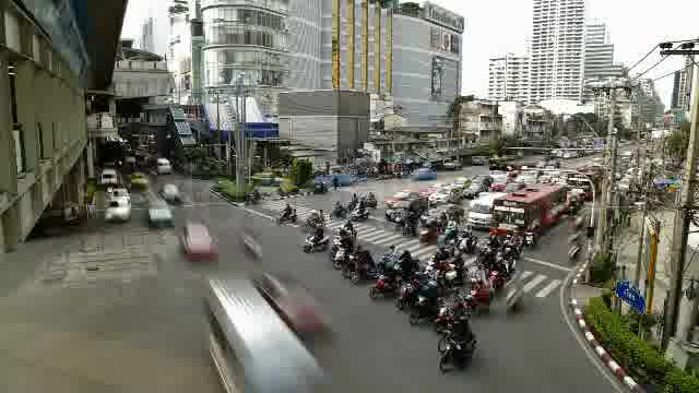 Traffic Jam In Busy Bangkok City Timelapse  Videohive 3097481 Stock Footage Image 13