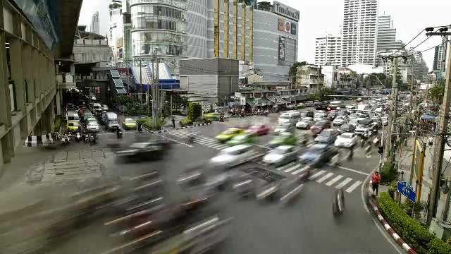 Traffic Jam In Busy Bangkok City Timelapse  Videohive 3097481 Stock Footage Image 3