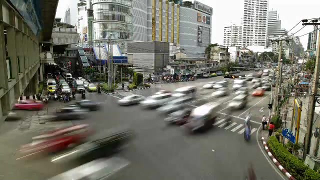 Traffic Jam In Busy Bangkok City Timelapse  Videohive 3097481 Stock Footage Image 4