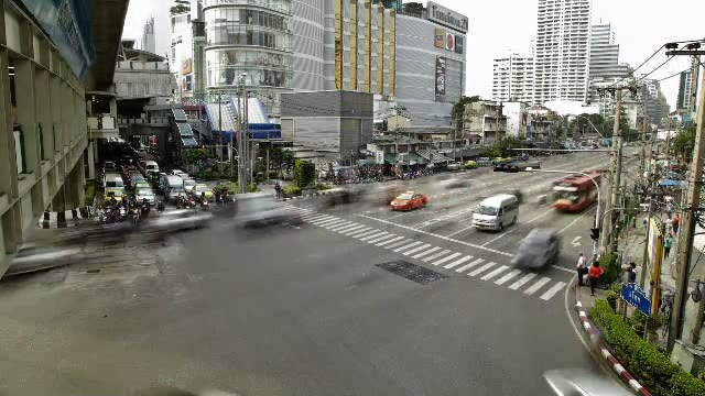 Traffic Jam In Busy Bangkok City Timelapse  Videohive 3097481 Stock Footage Image 6