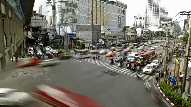 Traffic Jam In Busy Bangkok City Timelapse  Videohive 3097481 Stock Footage Image 8