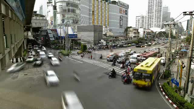 Traffic Jam In Busy Bangkok City Timelapse  Videohive 3097481 Stock Footage Image 9