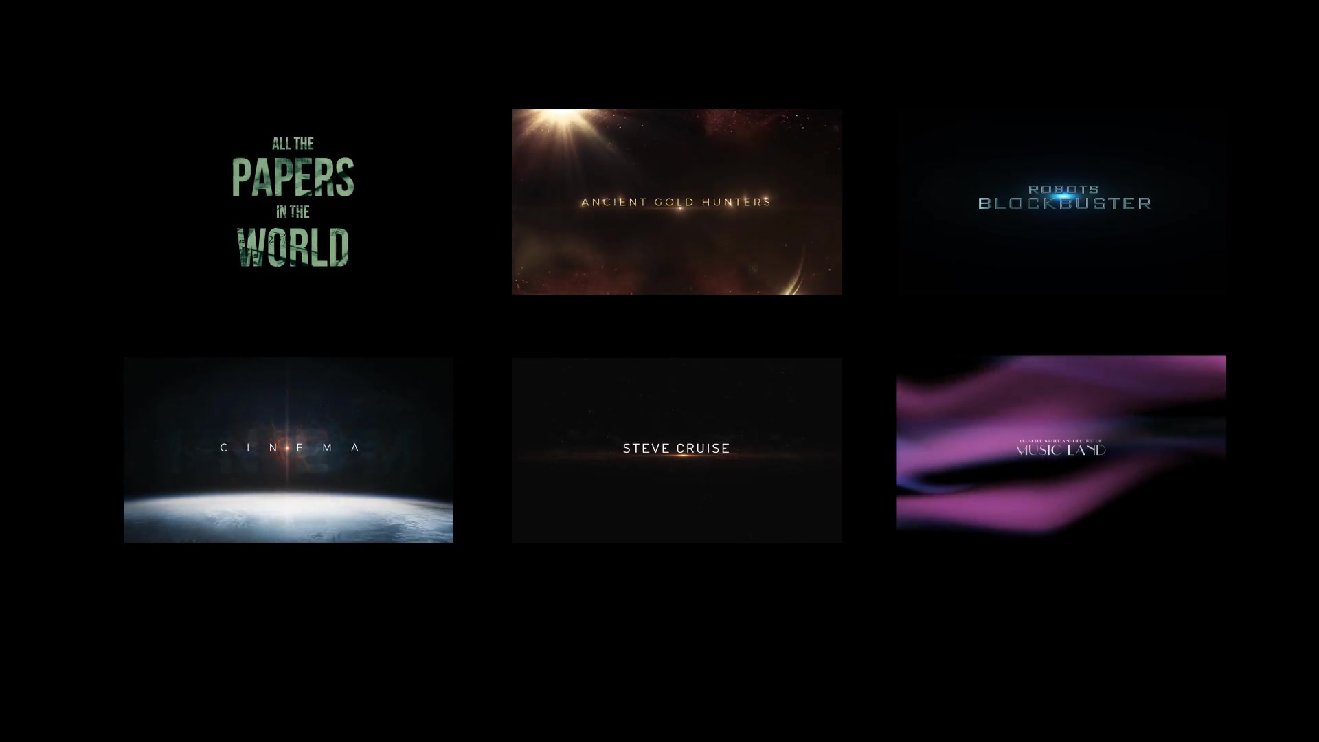 Trailer Titles Pack for Apple Motion and FCPX Videohive 22861181 Apple Motion Image 9