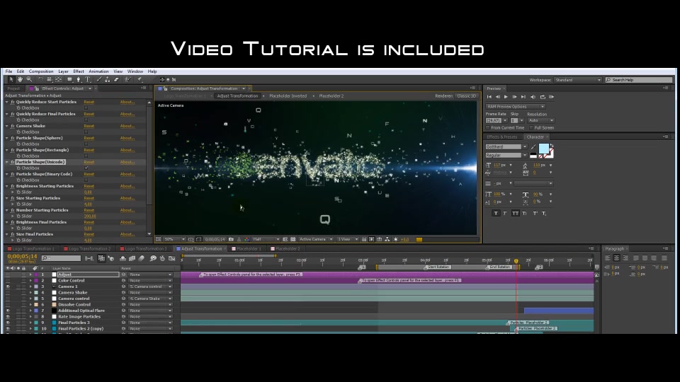 Transformation of particles - Download Videohive 492533