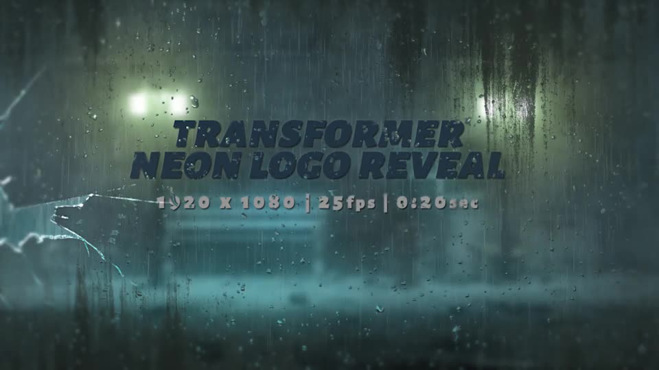 Transformer Neon Logo Reveal Videohive 22672156 After Effects Image 1