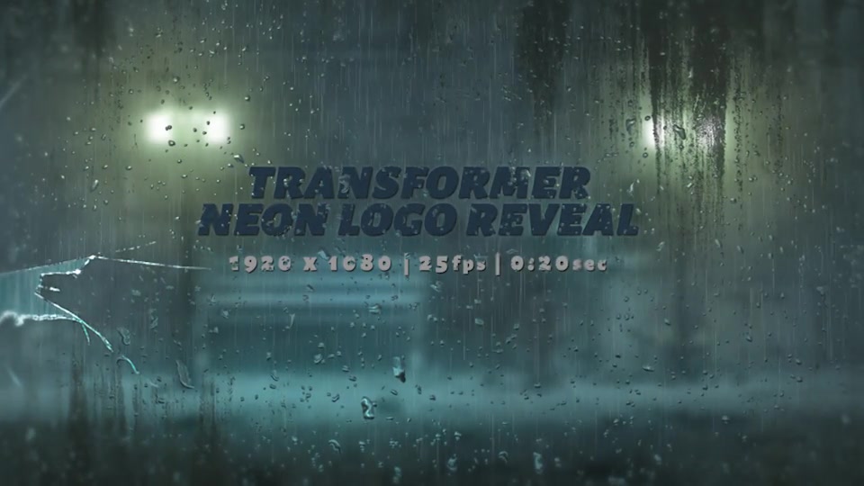 Transformer Neon Logo Reveal Videohive 22672156 After Effects Image 13