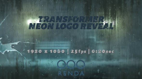 Transformer Neon Logo Reveal - 22672156 Download Videohive