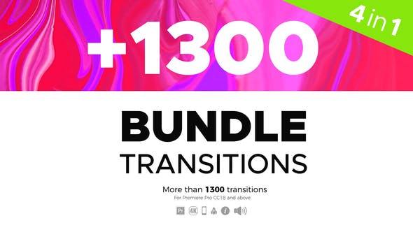 Transitions Bundle 4 in 1 - 23590350 Download Videohive