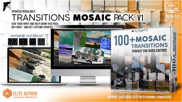 Transitions Mosiac Pack Toolkit - 24485707 Videohive Download