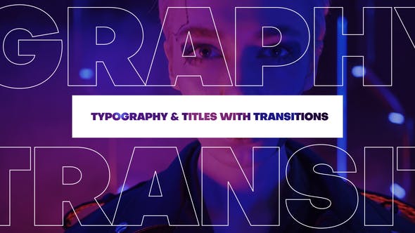 Transitions with Animated Titles & Typography - 35972986 Download Videohive