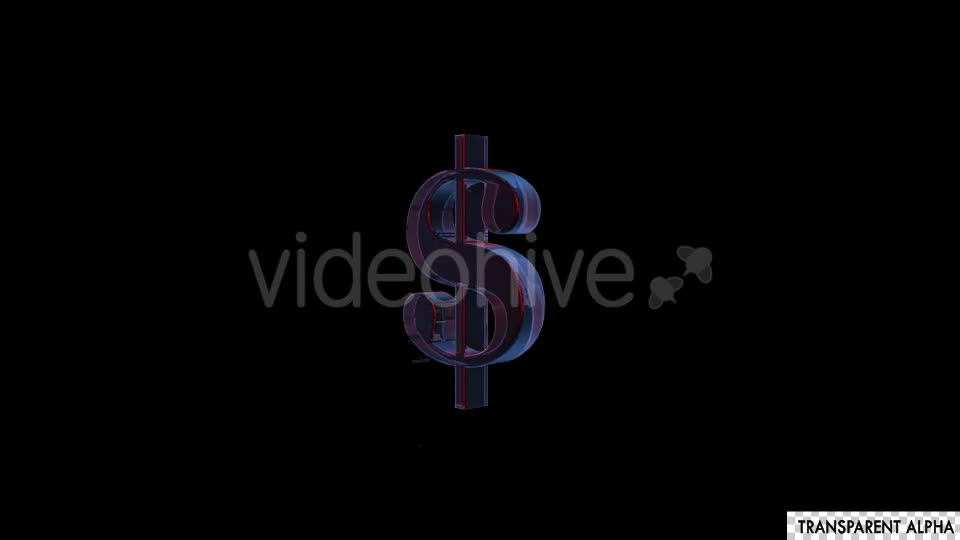 Transparent Glass Dollar Collapse - Download Videohive 19862082